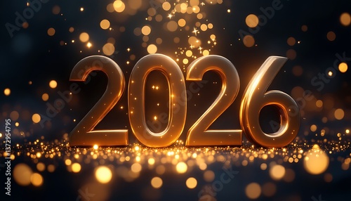 3d happy new year 2026