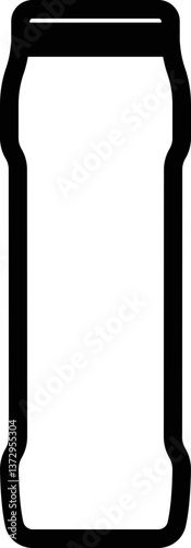 Plastic Bottles or can icon in line. Plastic Water Bottle symbols isolated on transparent background