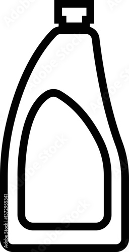 Plastic Bottles or can icon in line. Plastic Water Bottle symbols isolated on transparent background