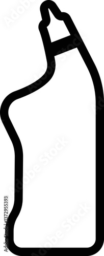 Plastic Bottles or can icon in line. Plastic Water Bottle symbols isolated on transparent background