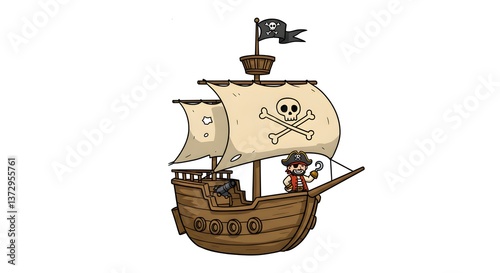 Pirate Ship Illustration