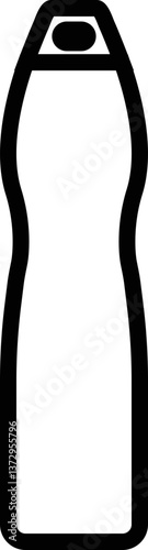 Plastic Bottles or can icon in flat. Plastic Water Bottle symbols isolated on transparent background