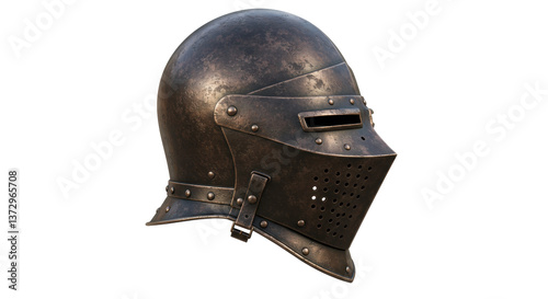 Isolated Knight Helmet