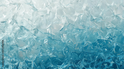 A shimmering blue foil texture with deep creases