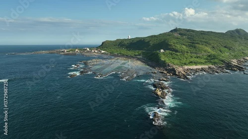 The Magang tidal zone in Taiwan. This is one of the littoral zones of the country with a rich coastline ecology and the largest number of green algae