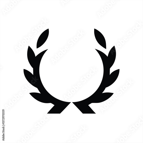Vector illustration of a laurel wreath for awards or achievements
