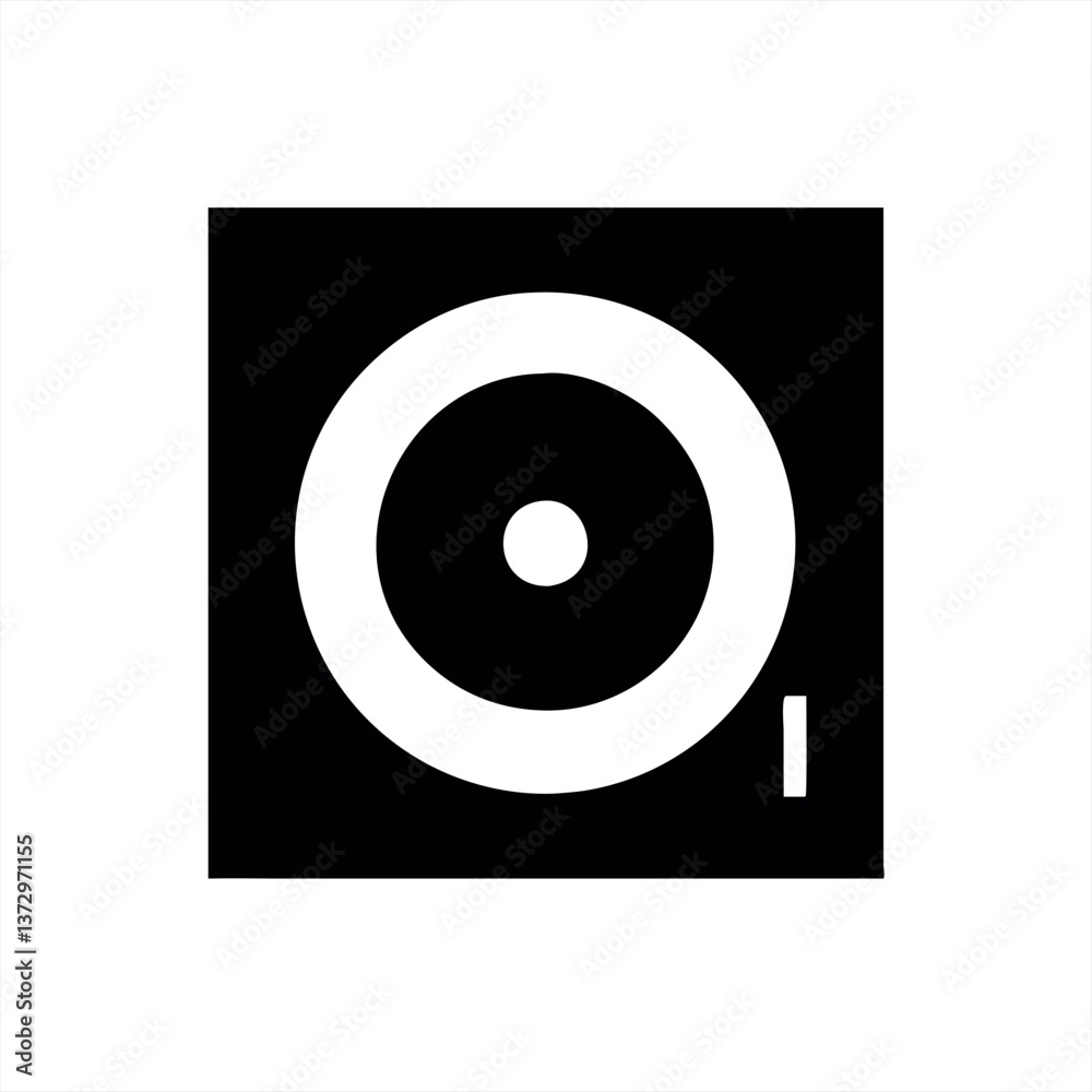 Vector illustration of a modern vinyl record design Vector illustration of a modern vinyl record design