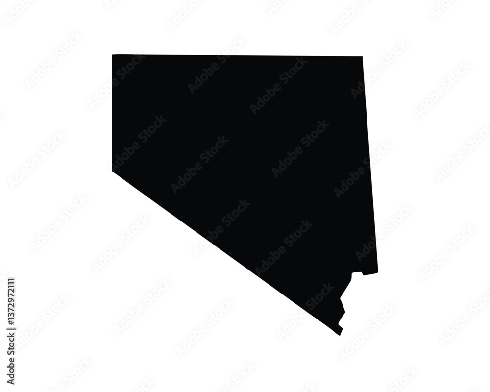 Silhouette of the state of Nevada in vector format for design use Silhouette of the state of Nevada in vector format for design use