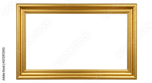 Bild auf Leinwand Isolated Gold Frame on White Background