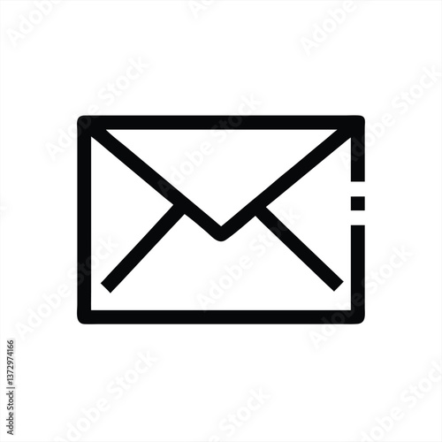 Vector illustration of an envelope symbol for communication