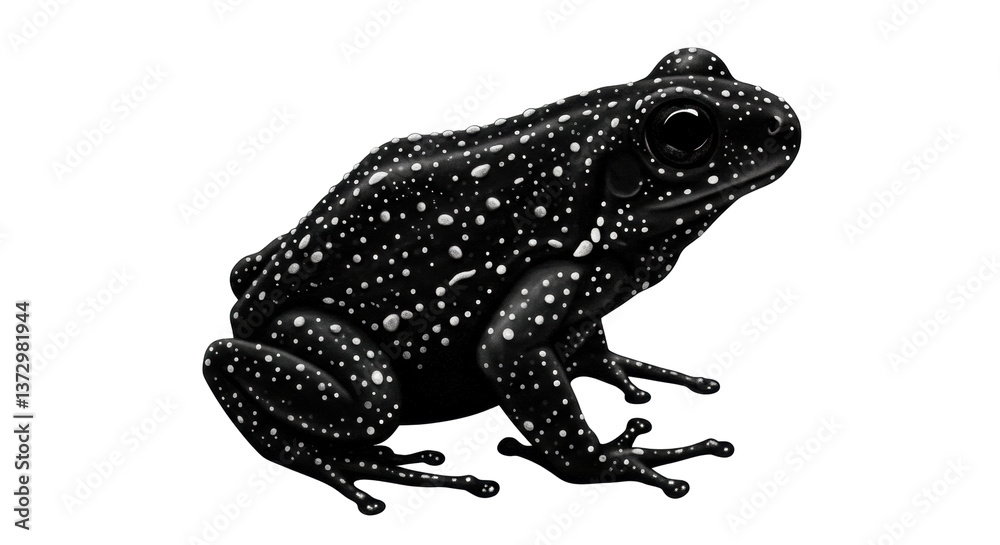 Naklejka premium Isolated Black Frog