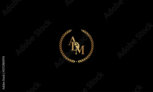 ADM initial letter logo