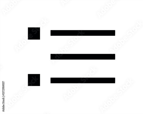 Vector illustration of a simple menu design with horizontal lines