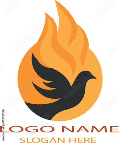 Pentecost suday logo icon vector .