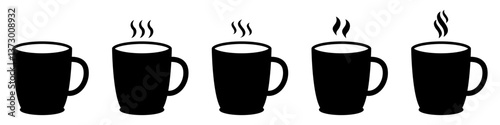 Cup icon. Hot drink icon. Coffee cup icon.