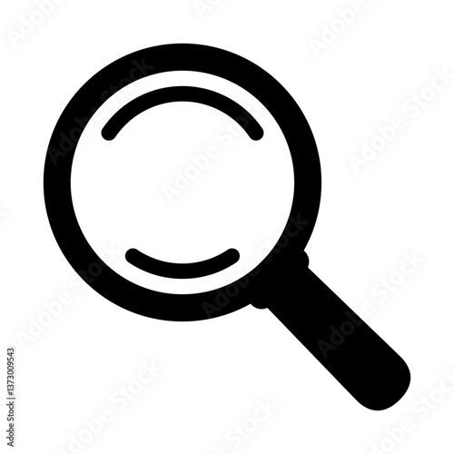 Search icon. Magnifying glass icon, loupe icon.