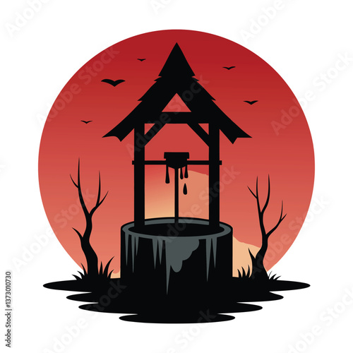 halloween house with bats