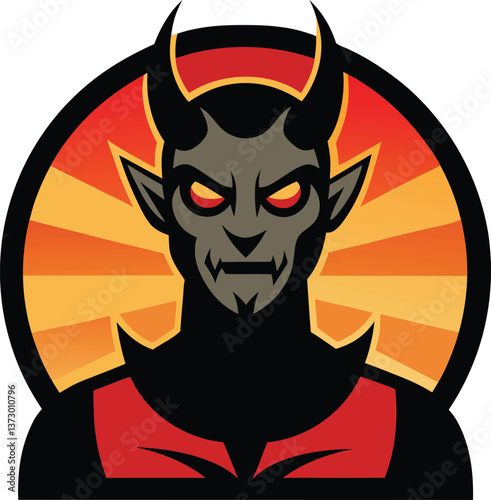 devil with a red heart