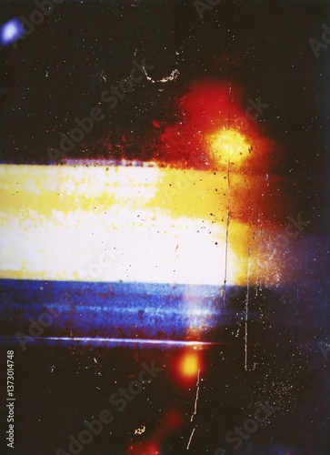 Retro Analog Film Strip Background with Dust and Burn Marks