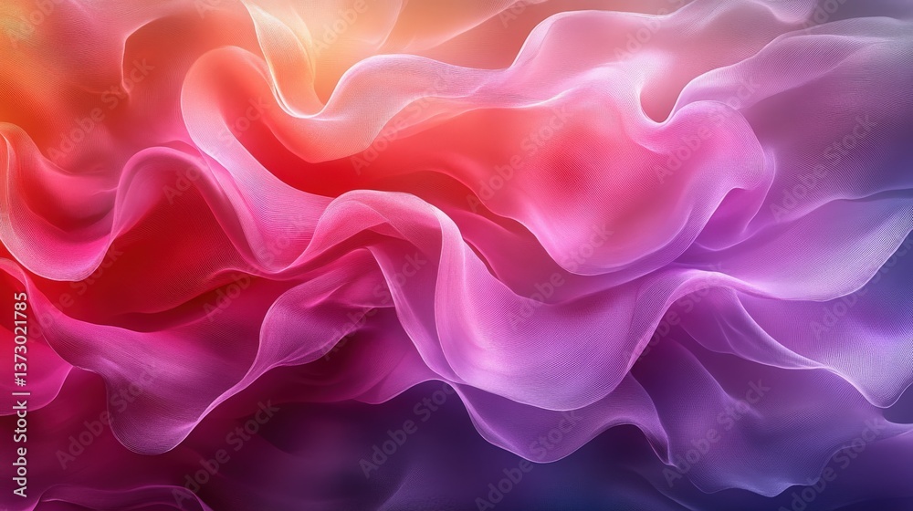 Obraz premium Abstract Colorful Wave Patterns with Soft Textures and Gradients