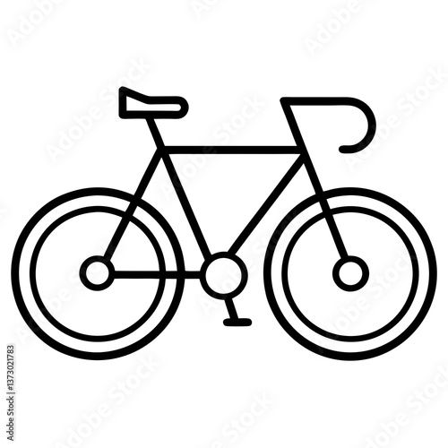 bicycle icon on white background