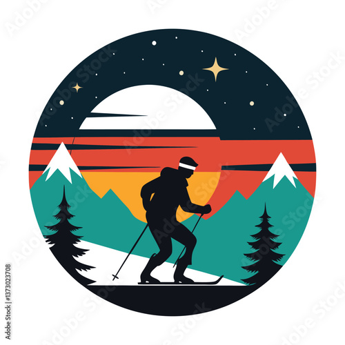 snowboarder on the mountain