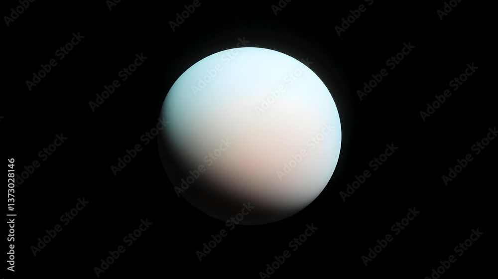 Pale Blue Celestial Sphere in Dark Space Pale Blue Celestial Sphere in Dark Space