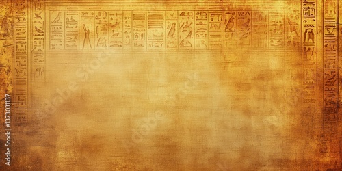 Ancient Papyrus: An aged parchment, adorned with mysterious hieroglyphs, unveils the secrets of a bygone era. The weathered texture and warm hues evoke a sense of history, inviting contemplation.