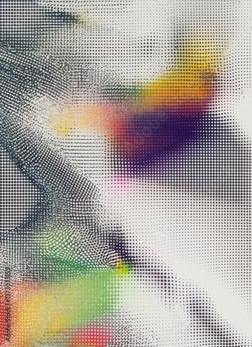 Contemporary Print-Like Texture with Abstract Dot Patterns