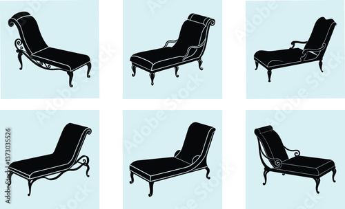 Chaise silhouette vector