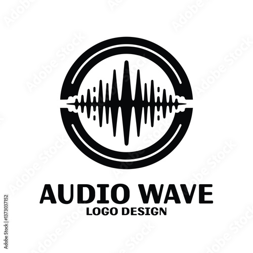 Audio Wave Vector Logo Design