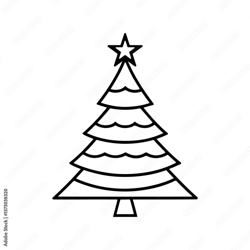 Fototapeta premium vector christmas tree