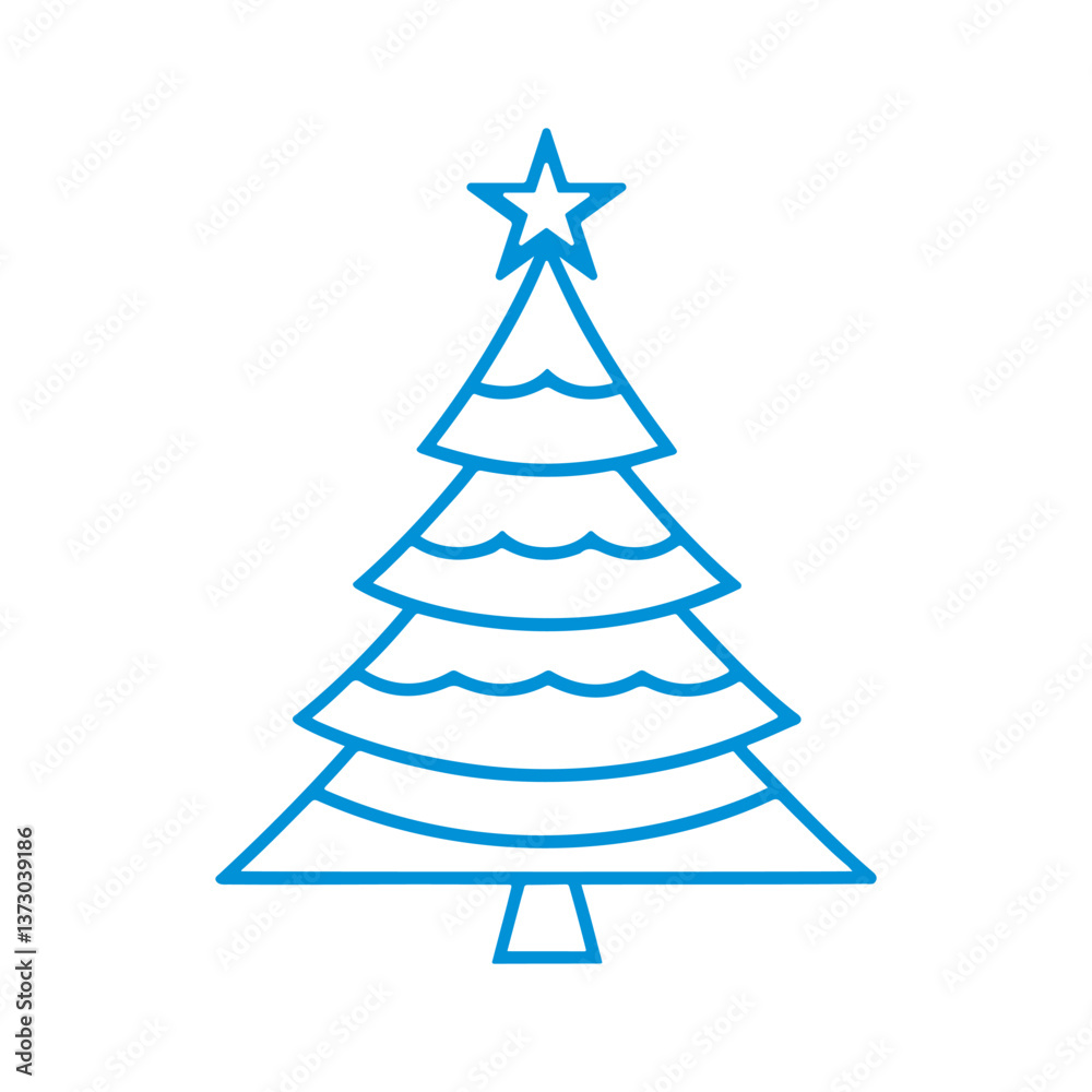 Obraz premium abstract christmas tree