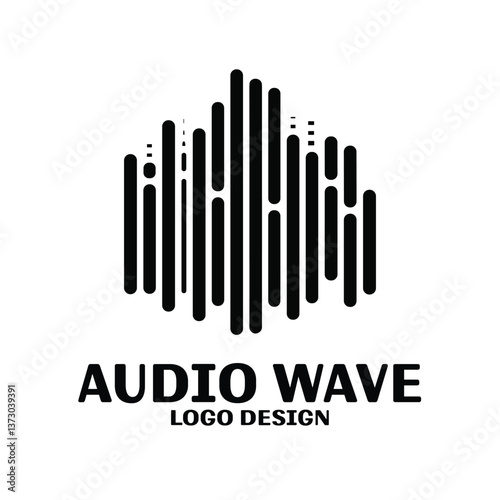 Audio Wave Vector Logo Design