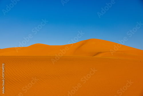 Red Sand Dunes of Northern Sahara, Morocco photo