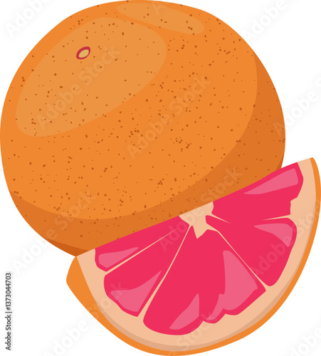 Rosa Grapefruit mit Fruchtstück – erfrischend, leicht bitter und vollgepackt mit Vitamin C.
