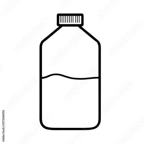 A plastic bottle of water vector