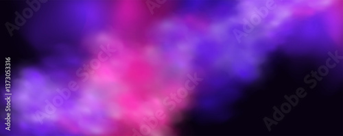  Atmospheric neon purple clouds.Magical fantasy smell of tobacco.