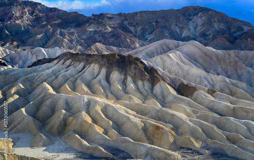 Evening view of mountains at Zabriskie Point, Death Valley National park, California, USA