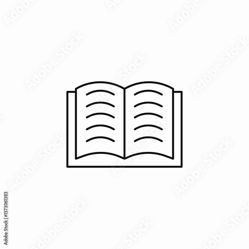 book read icon sign vector