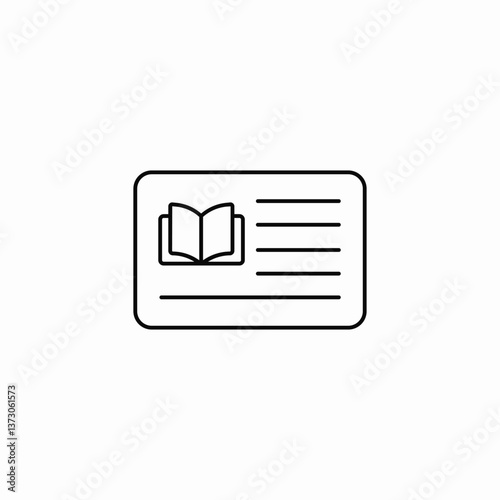 card library icon sign vector
