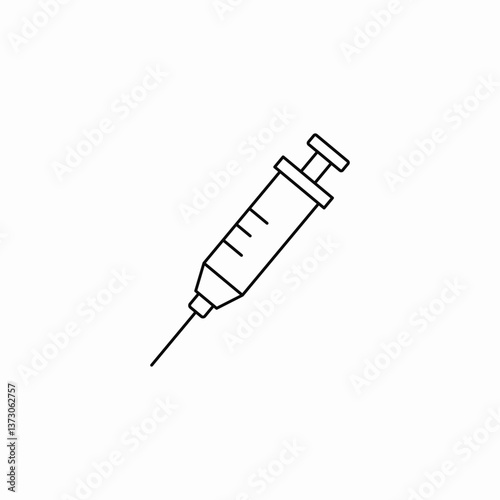 injection needle icon sign vector