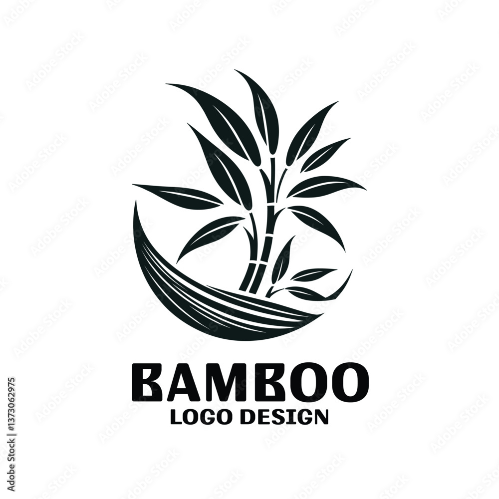 Bamboo Vector Logo Design Bamboo Vector Logo Design