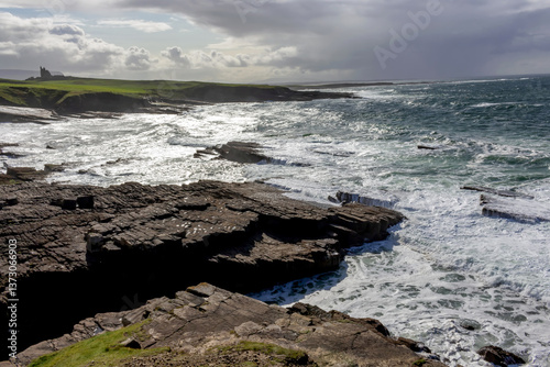 Obraz na płótnie Atlantic Ocean coastline landscape of Ireland. w salonie