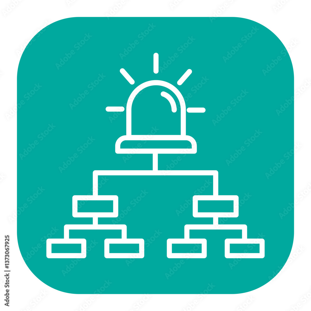 Fototapeta premium Response Plan Icon