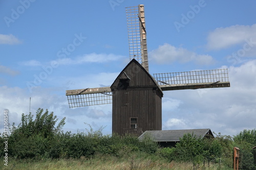 Obraz na płótnie Bockwindmühle Pudagla auf Usedom w salonie