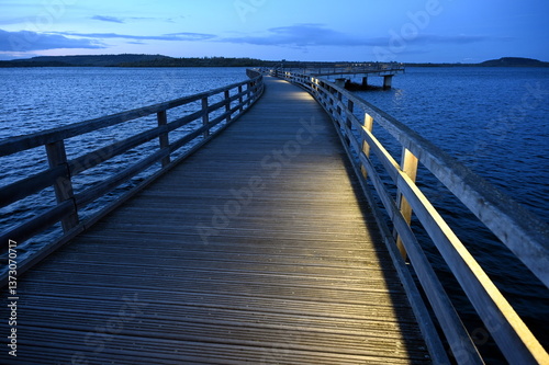 Obraz na płótnie Seebruecke am Geiseltalsee w salonie