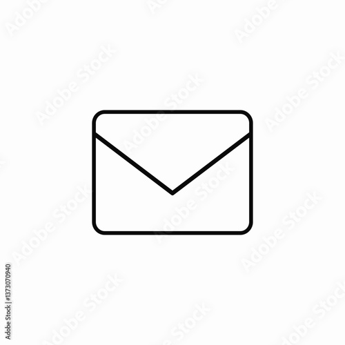 message letter envelope icon sign vector
