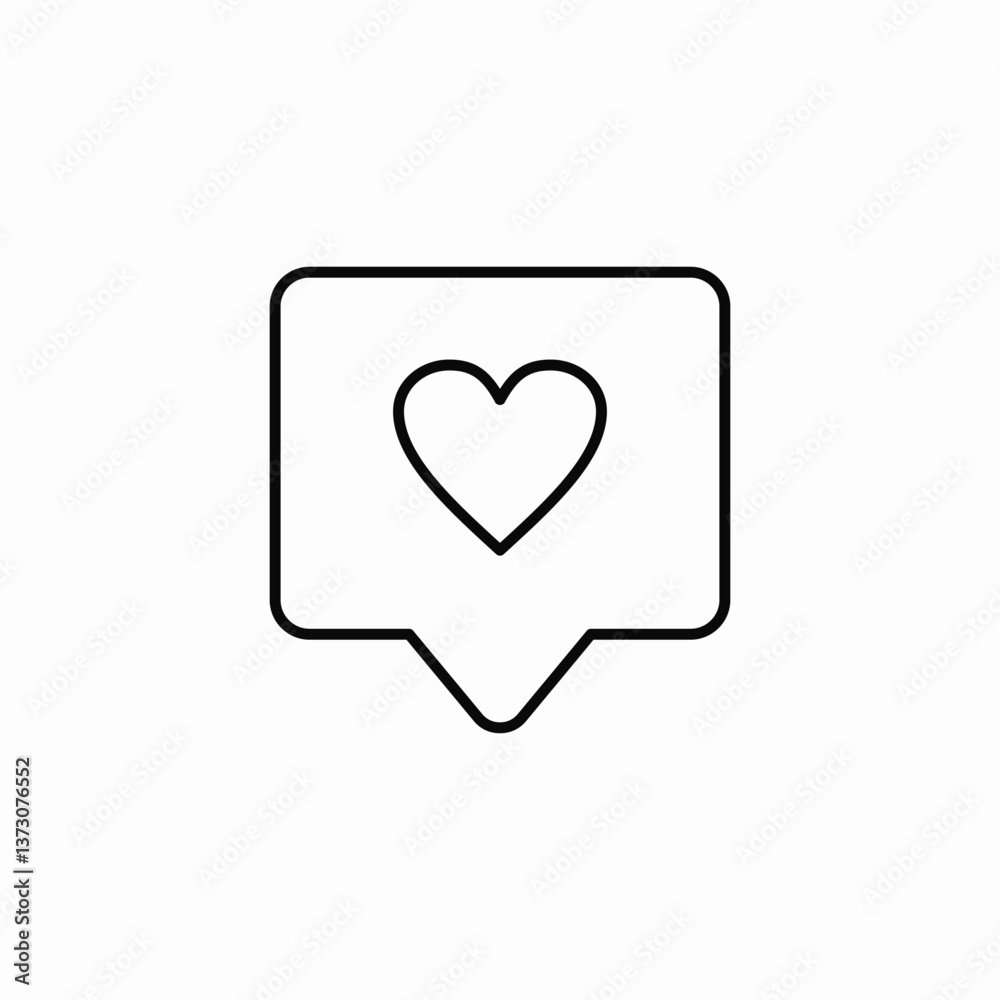heart notification icon sign vector heart notification icon sign vector