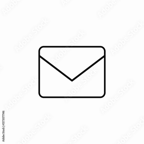 message letter envelope icon sign vector